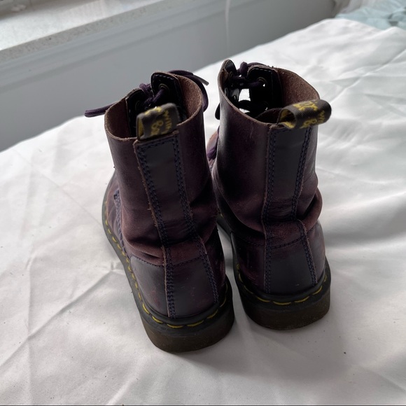 Dr. Martens 1460 Pascal Purple Leather Boots - Picture 5 of 8
